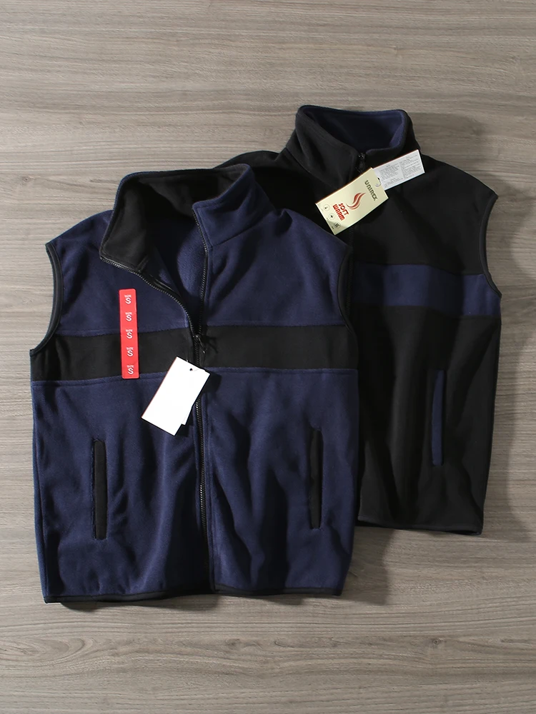 

Мужская жилетка с воротником-стойкой, однотонная, осенне-зимняя, тонкая, повседневная, для отдыха