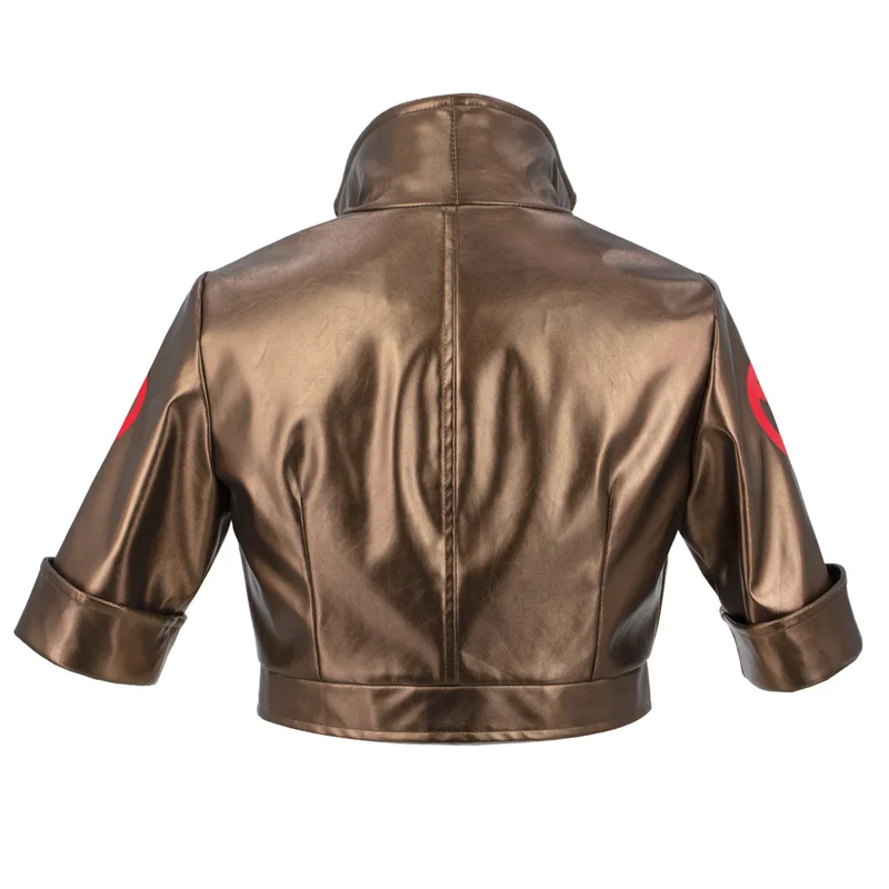 WENAM-Chaqueta de Cosplay de héroe para mujer, abrigo de cuero PU de cintura alta, Anime x-men, Rogue, Anna, Marie, informal, disfraz de Halloween