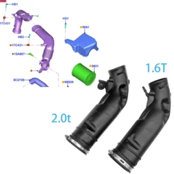 AIR FILTER FLOW INTAKE HOSE PIPE for Ford Kuga Transit MKC 1.6T 2.0T CV619C623FC CV6Z9B659J plastic connector