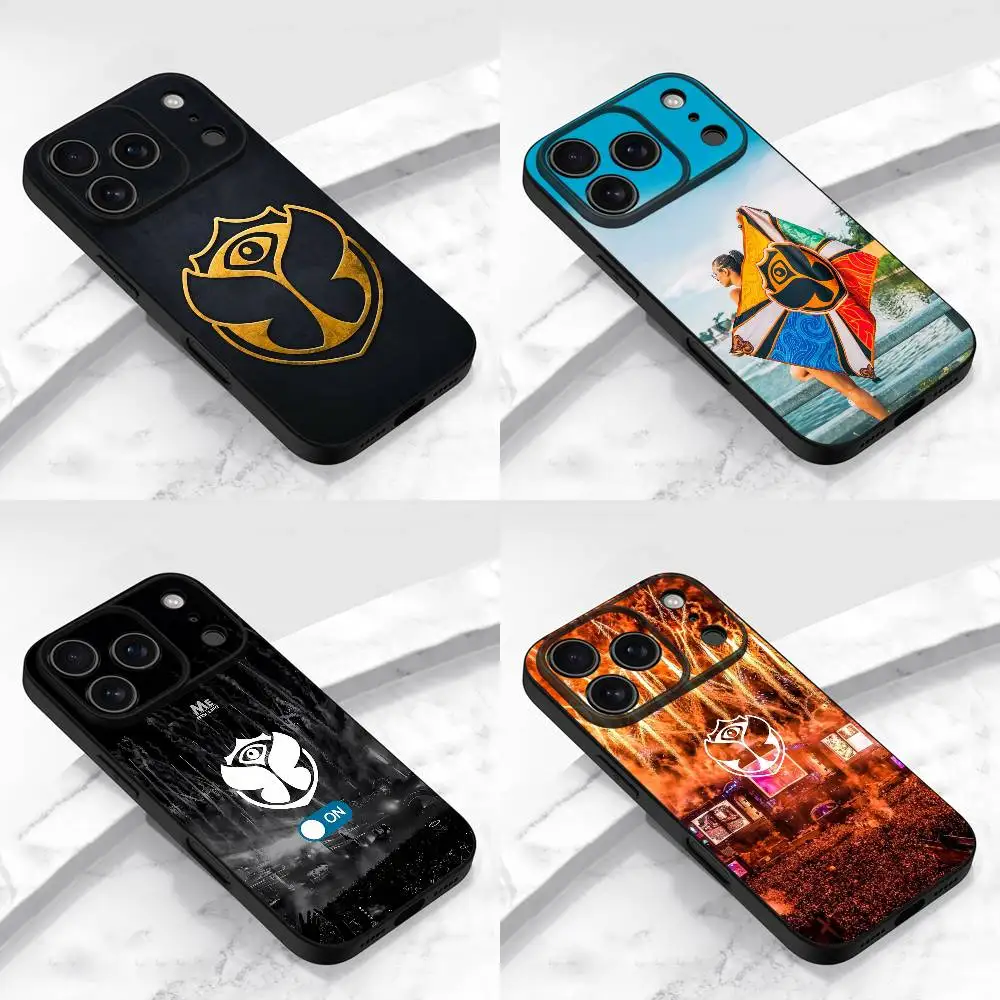 

Music Festival Tomorrowlands Phone Case For iPhone 17,16,15,14,13,12,11,Pro,Max,Plus,E,Air,Mini Protective Black Cover
