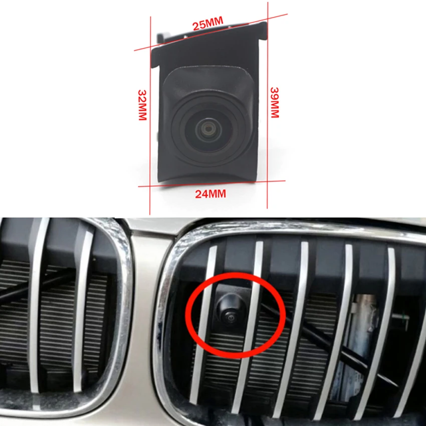 140° Fisheye Lens Car Front View Parking Camera For BMW 3 Series E90 E91 E92 E93 F30 F31 F34 2008~2019 Waterproof Night viosn