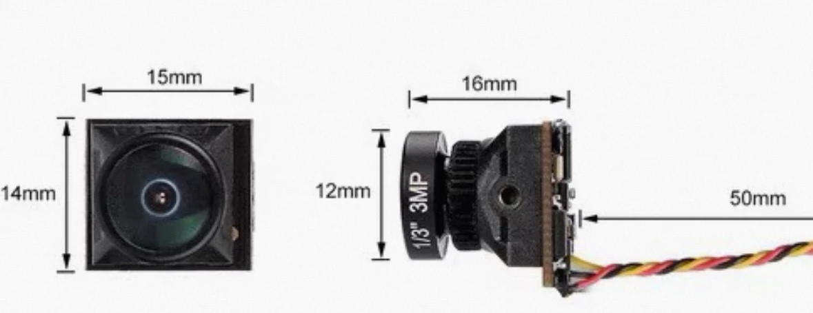 BetaFPV Caddx Turbo EOS2 V2 1200TVL 2.1mm Lens WDR 1/3" CMOS 16:9 4:3 Mini FPV Camera PAL NTSC For RC FPV Racing Whoop Cars view 4