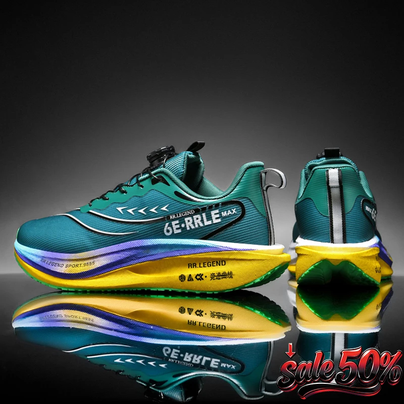 

Professional Sports Running Shoes For Men Marathon Air Cushion Carbon Plate Double-layer Mesh Women Athletic Racing Sneakers