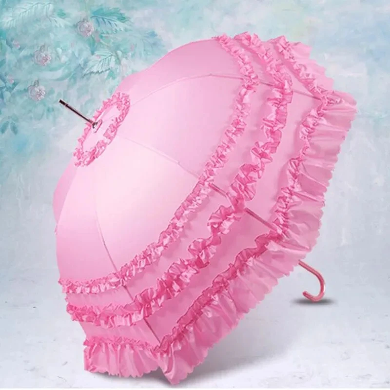 

Lace Long Handle Princess Umbrella for Women and Girls, Fashionable Wedding Umbrella, Cosplay Umbrellas, Free Shipping, 10 PCs/L