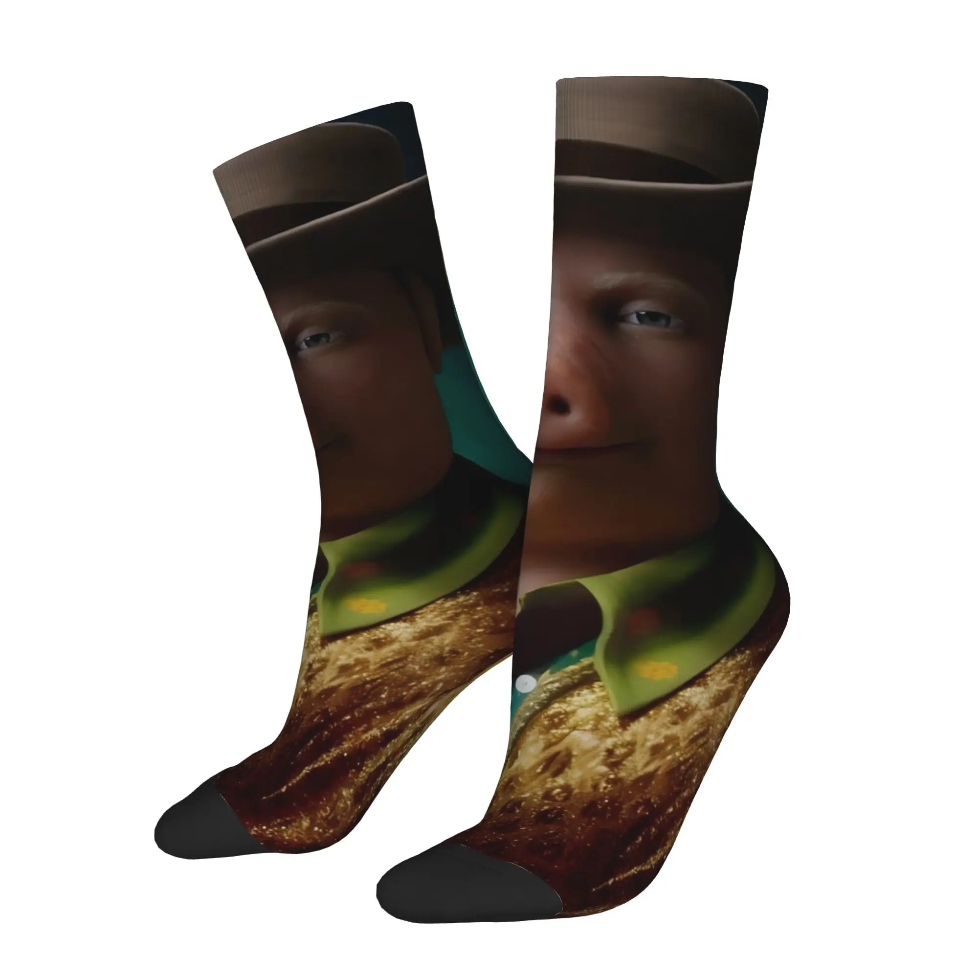 

Funny Sock John Pork John Pork 8 Vintage Quality Pattern Printed Men Crew Socks Novelty Men's Socks