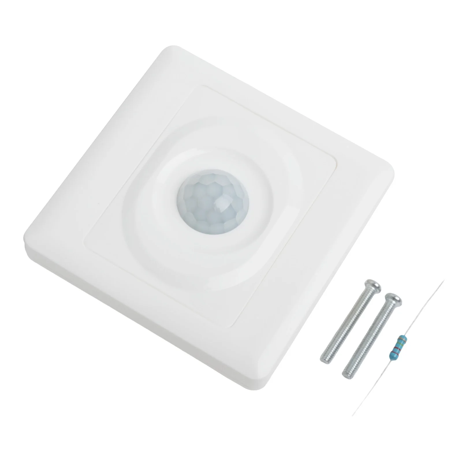 

Датчик движения PIR 86x86x27 мм, надежная работа, резистивная нагрузка, 200 Вт, однопроводная настройка, технология защиты от помех