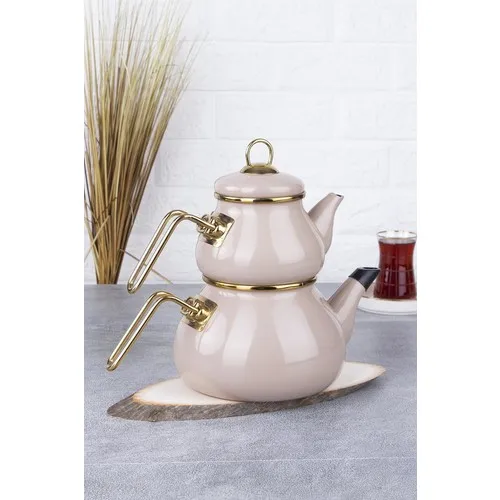 Acar Qualita Roly & poly Enamel Teapot-Earth