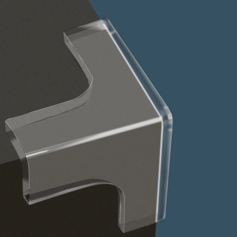 8pcs Child Baby Safety Silicone Protector Table Soft Transparent Children Anti Collision Table Corner Edge Protection Cover