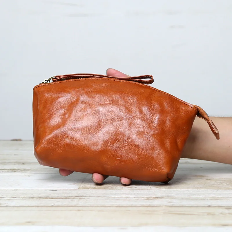 

Pure Cowhide Large Capacity Zero Wallet Women's Versatile New Genuine Leather Handbag Put Mobile Phone Casual Handbag
