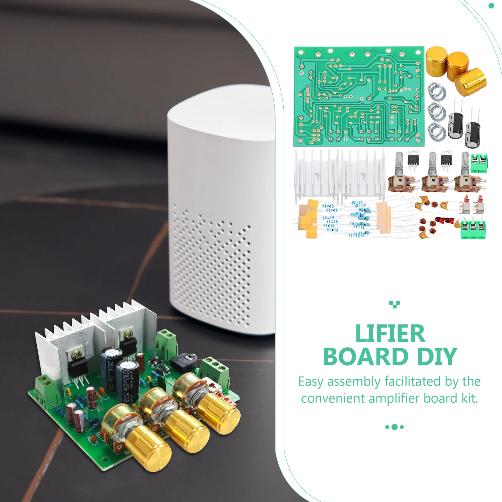 1 conjunto de placa amplificadora kit confiável canal duplo amplificador de potência de áudio estéreo placa amplificadora sistema de áudio diy módulo amplificador estéreo