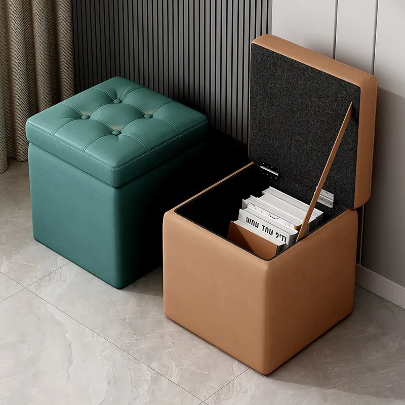 storage multi-functional small stool, shoe change at the door of the home, low stool in the living room