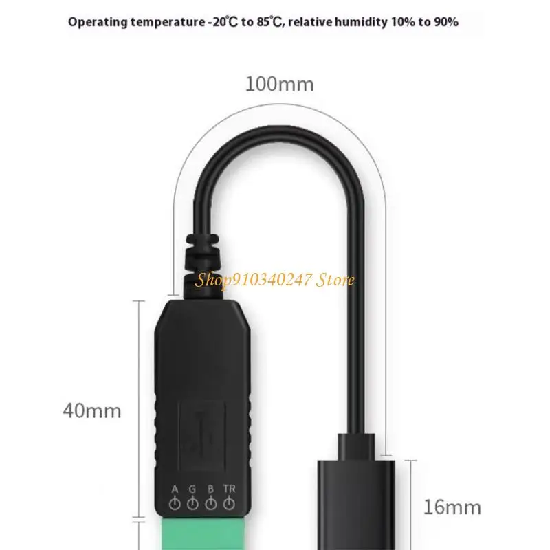 Q22A 産業用 USB から RS485 シリアルコンバータモジュール CH340 チップセットによる高速信号変換 PLC 接続用