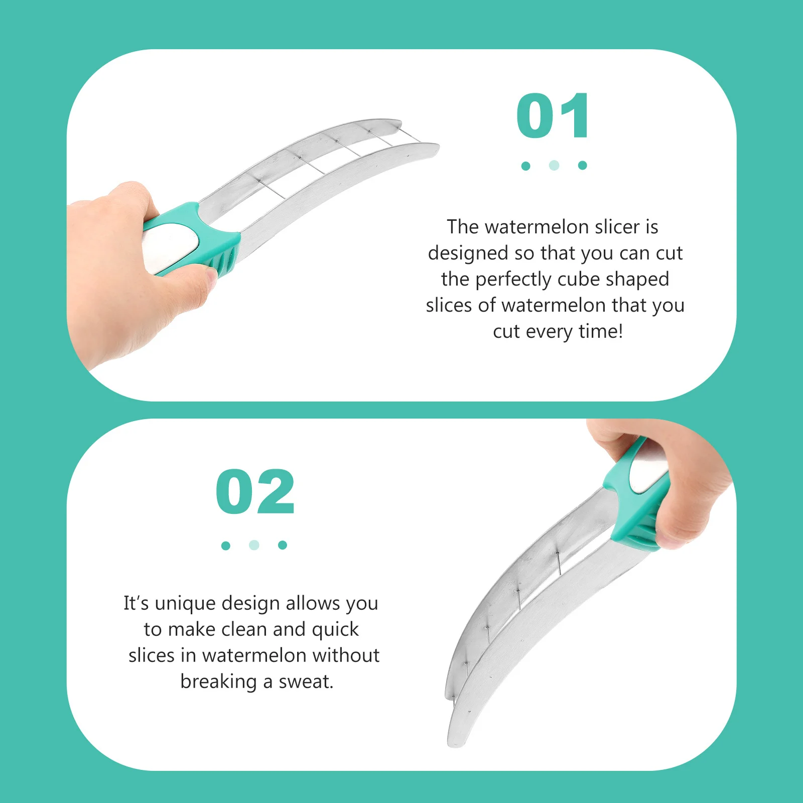 

Stainless Steel Watermelon Cuber Cutter Professional Fruit Cutting Tool For Home Kitchen Use Multipurpose Watermelon