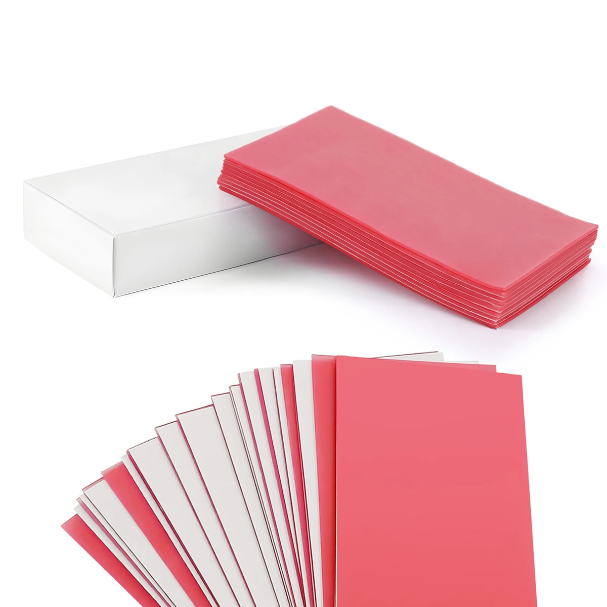 240 g AZDENT Dental-Grundplatte, Wachs, 18 Blatt, Formen, Gießen, rotes Wachs, Zahnmedizin-Labormaterial für Zahnärzte – Detail 4