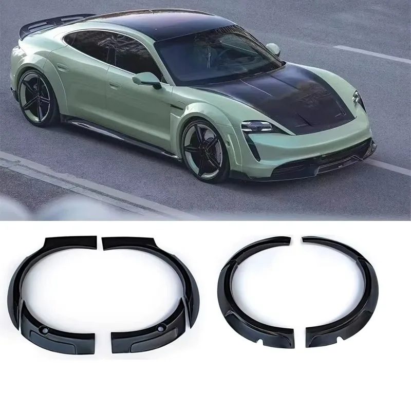 For Porsche Taycan  Glass Fiber FRP Wheel Arches Car Wide-Body Kits Auto Parts Accessories CMST Style