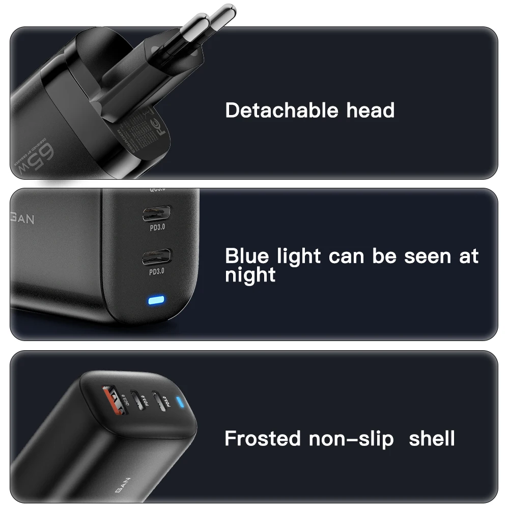 Essager 65W GaN USB 유형 C 충전기 노트북 PPS 45W 25W 삼성 Xiaomi Realme 모바일 iPhone15 14 13 Pro 전화 용 고속 충전 구성품