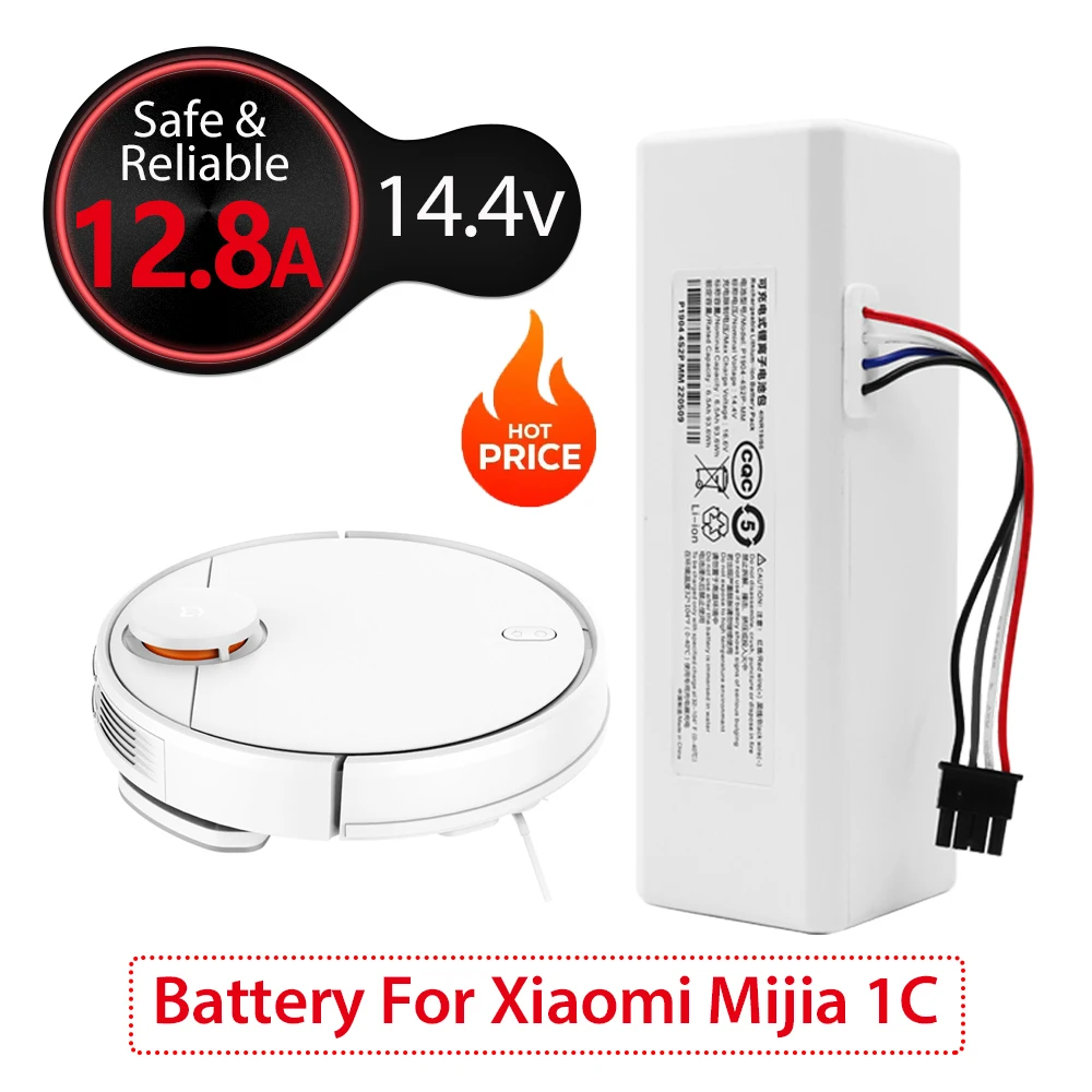 

Vacuum cleaner battery 14.4V Mi Robot Vacuum MOP SKV4093GL Stytj01ZHM suitable for Xiaomi Vacuum MOP 1C P1904 original battery