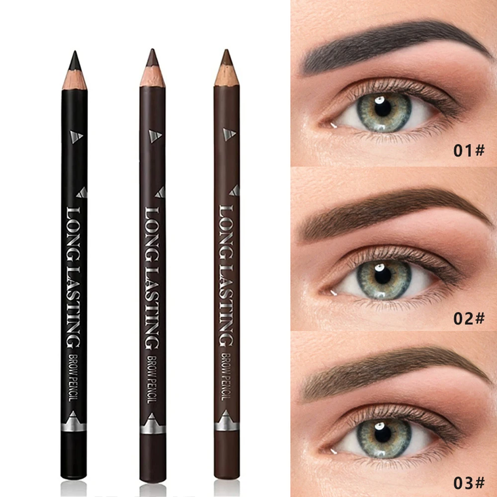 Eye Brow Pencil Waterproof Professional Women Eye Makeup Pen Easy Color Natural Black Brown Cosmetic Beauty Eyebrow Tool