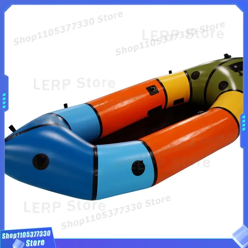Customized Top Sale Light Weight TPU 1-Person Inflatable Packraft/ Bike Raft Paddle Kayak