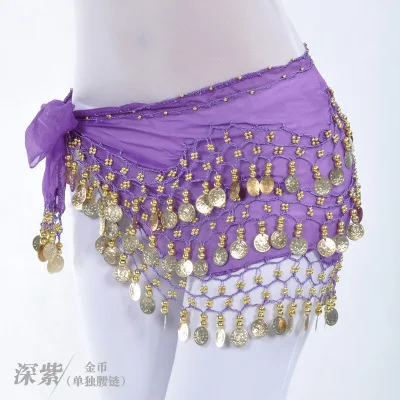 Belly Dance Belt Costume Women Beginner Belly Dance Basic Practice Waist Towel Belt Hip Towel