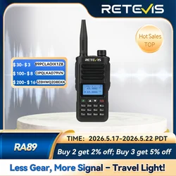 Retevis RA89 Walkie Talkie IP68 Usb-C Long Range Walkie Talkies FM VHF Ham Radio for Camping Hunting Emergency Rescue