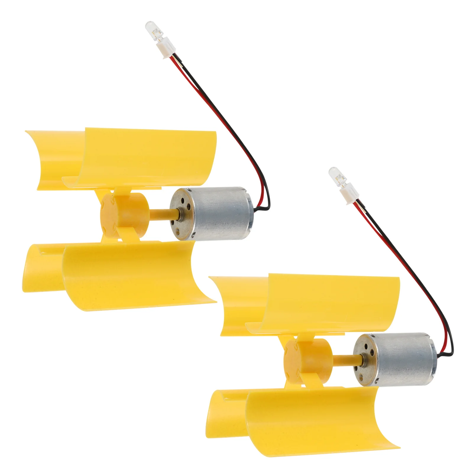

2pcs Small Wind Generator Miniature Portable Turbine For Science Experiment Education Diy Kit Practical Motor Tool Students