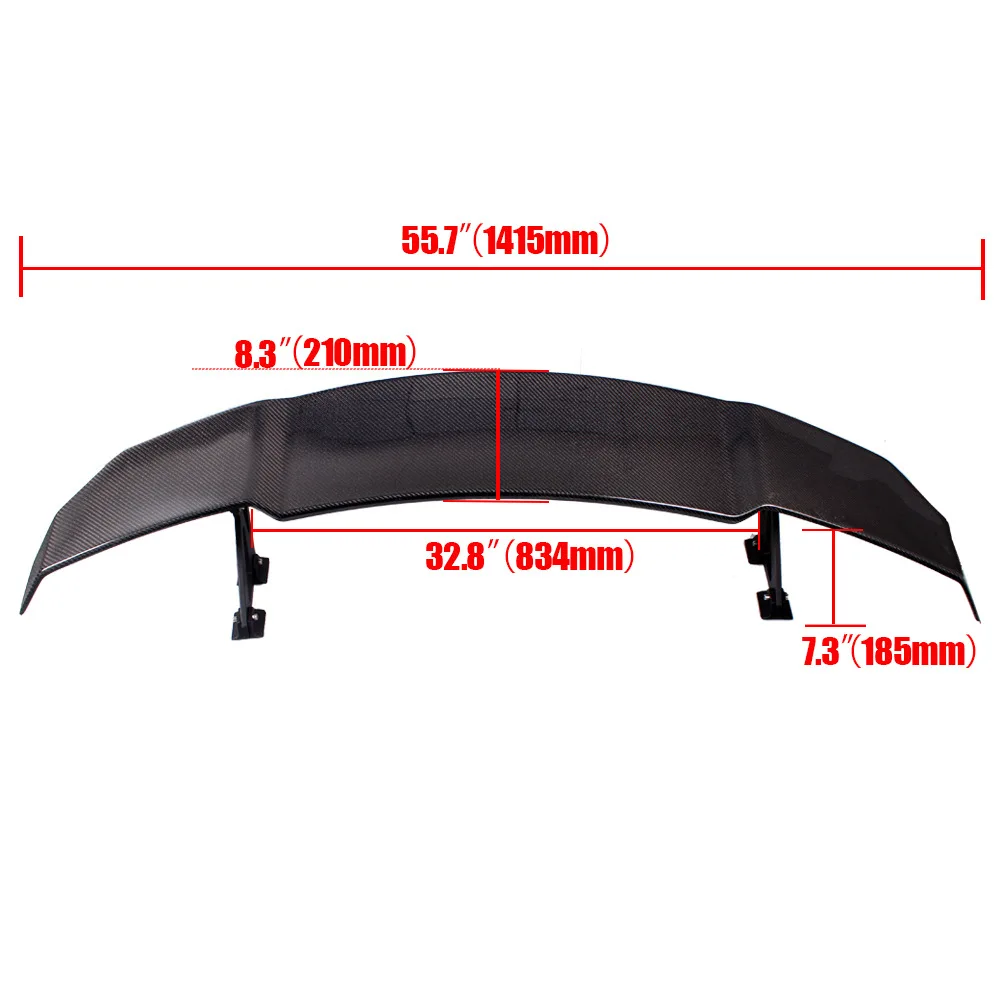 

Auto Modification Part Rear Spoiler for Car With V-type Real Carbon Fiber Fixed Wind Wing