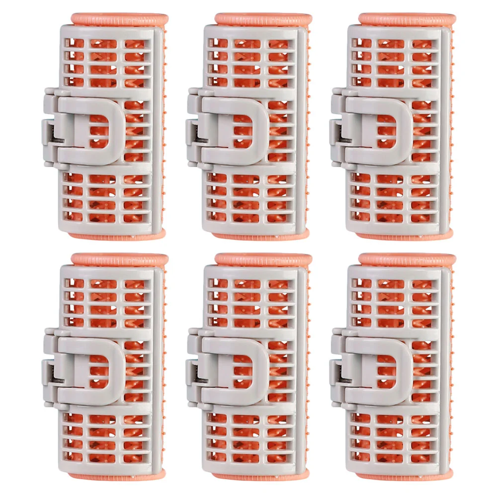 6 Pcs Curlers Rollers Hair Shaping Clips Barber Styling Tool Oversized Root Pe DIY Hairstyle Women Miss Spring