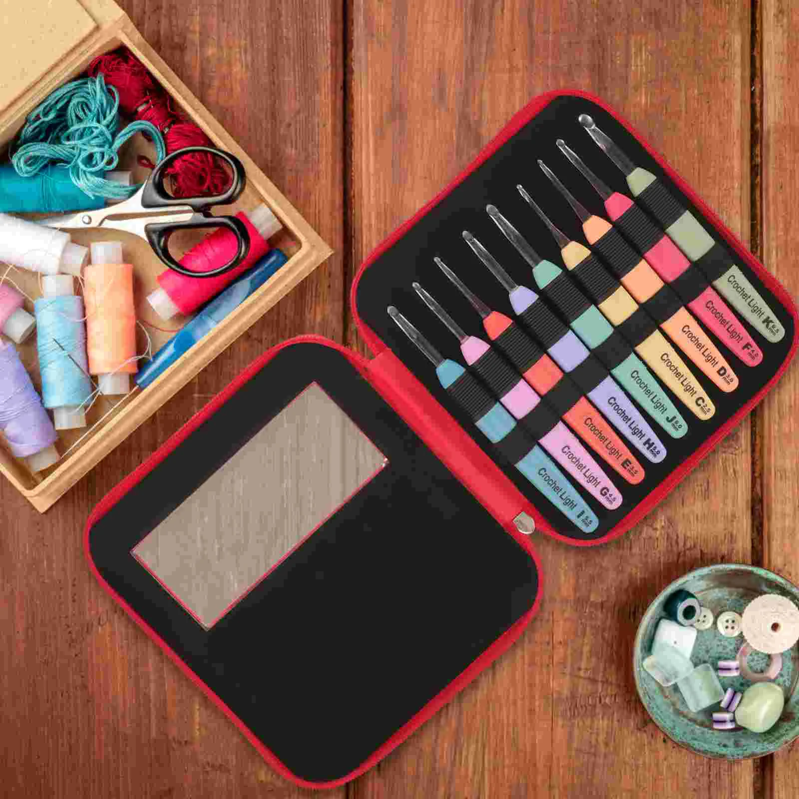 9 Pcs/set DIY Weave Yarn Accessory Craft Tools Knitting Needles Pu Sewing Accessories