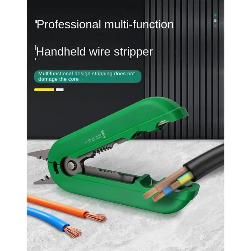 Tang Kabel Listrik ABVC Multifungsi AWG Portabel untuk Kabel Jaringan Rumah Tangga