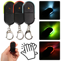 Portable Reusable Key Preventer ABS Whistle Voice Control Key Preventer Mini LED Light-emitting Pendant Anti Lost Key Finder