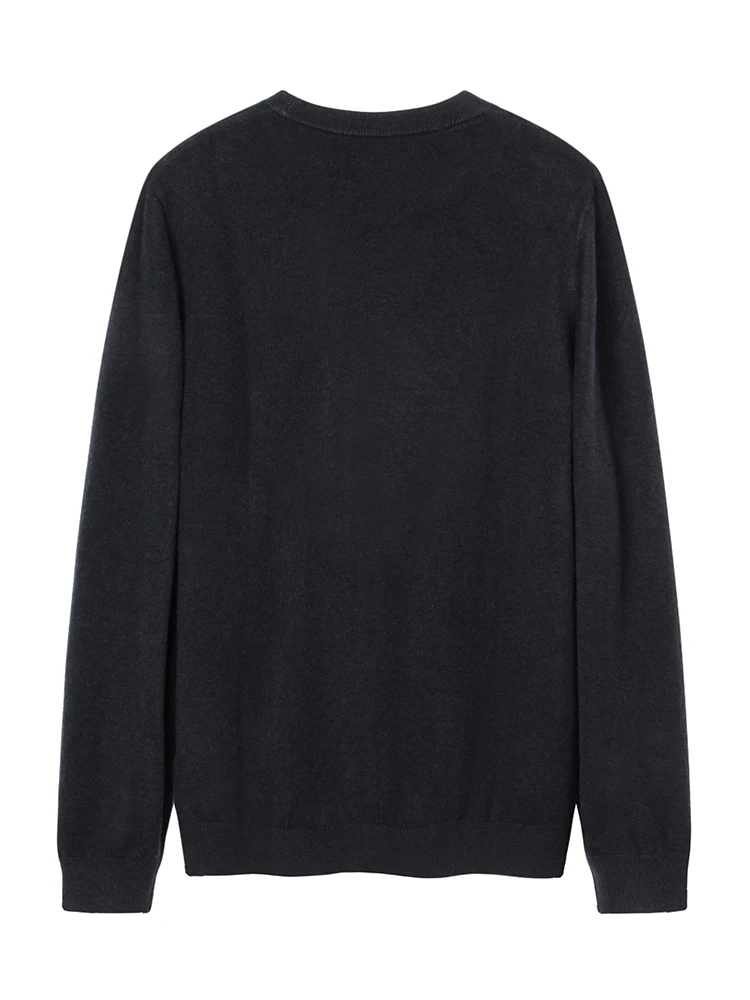 سترة رجالية محبوكة من هومسلايس بياقة مستديرة، طبقة أساسية دافئة للارتداء الداخلي، أزياء خريفية وشتوية بأسلوب حضري، مزيج من ال...