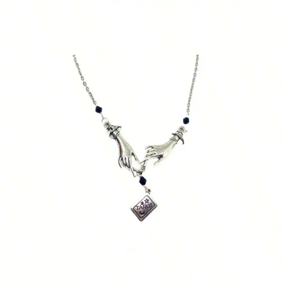 

Gothic Tarot Card Reader Pendant Necklace Mysterious Unisex Jewelry