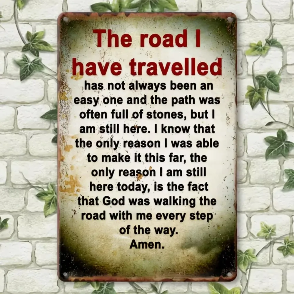 لافتة ألومنيوم عتيقة مضحكة - ملصق معدني ساخر "The Way I Walk" لمرآب الشرفة وديكور المنزل، مادة مقاومة للطقس
