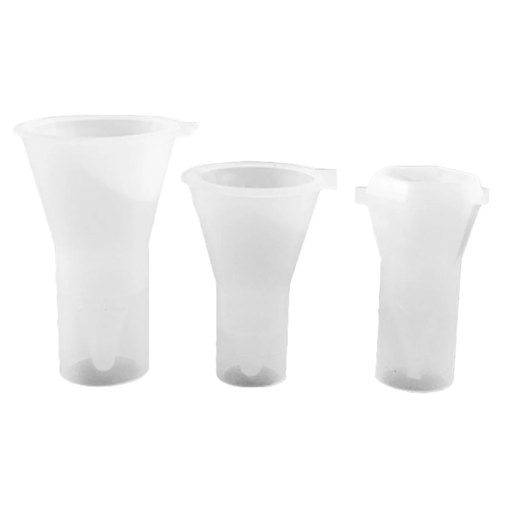 

3 Pcs Molds Ring Holder Crystal Epoxy Round Handmade Rings Pendants Mould DIY White Ornaments Making Silicone