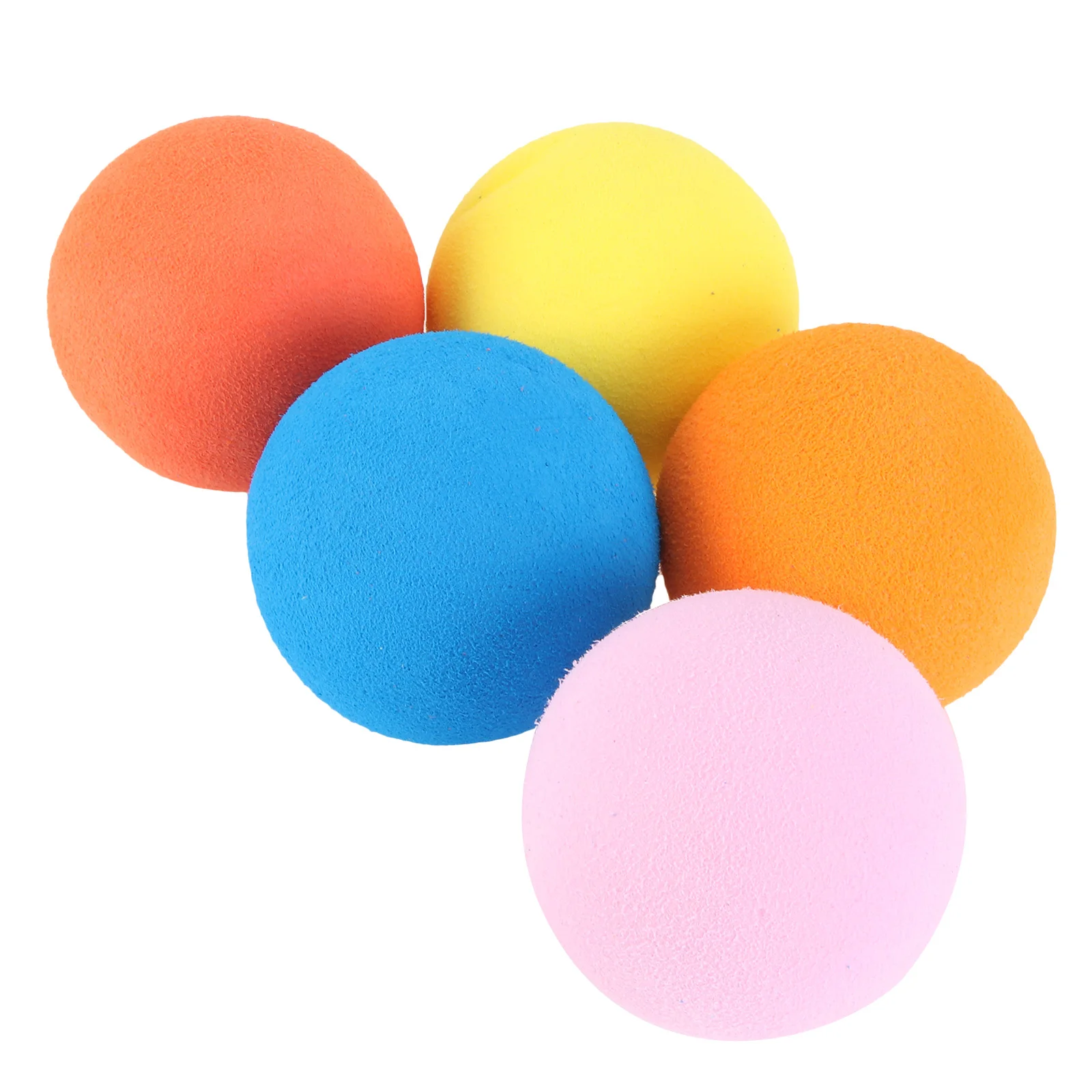 

5pcs Golf 60mm Soft Training Balls for Indoor Practice Bright Color Indoor Ball Reusable EVA Rubber Golf Equipment