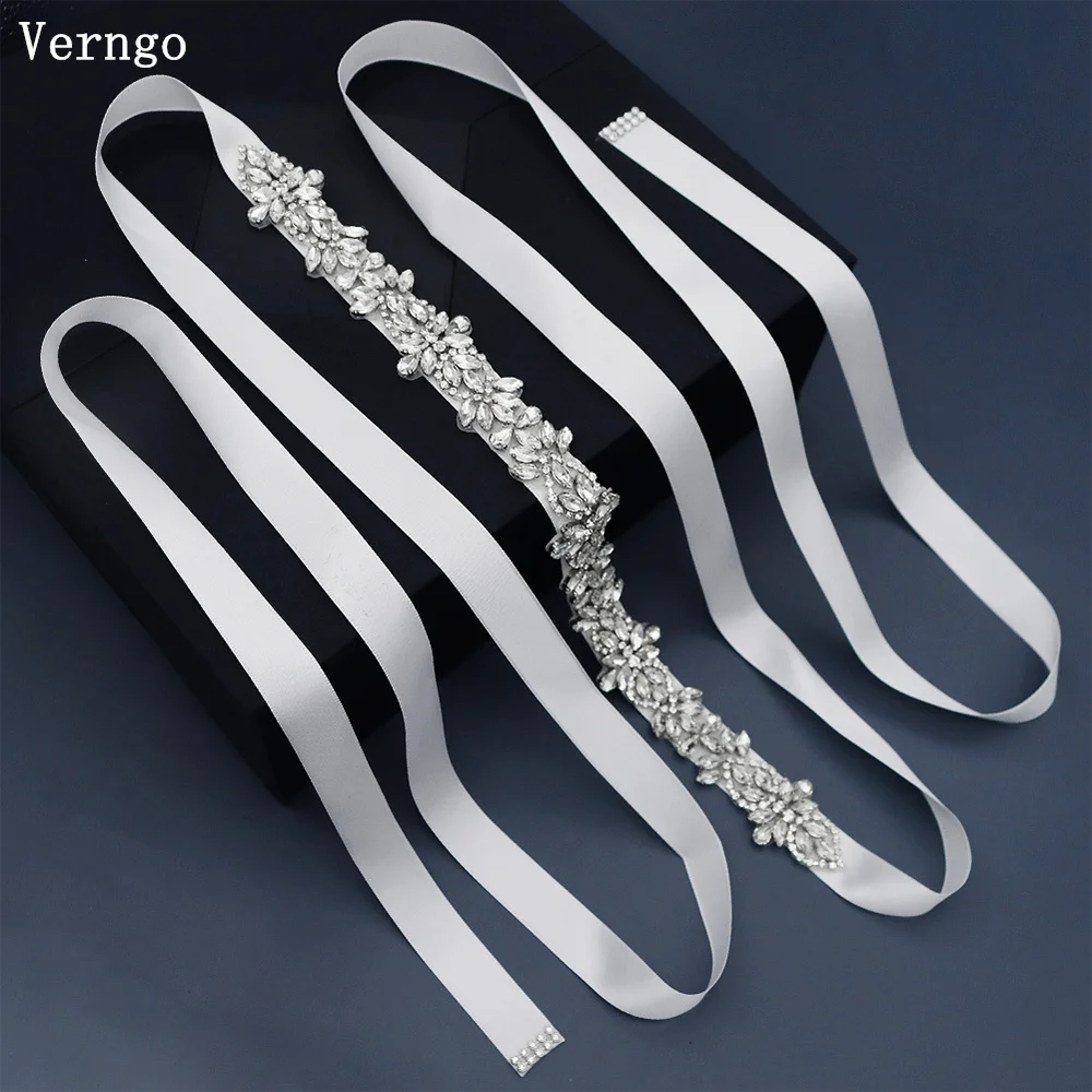 Verngo Accessori Abito da sposa sposa sposa Bellissimi accessori influencer temperamento cintura in parquet di strass di lusso