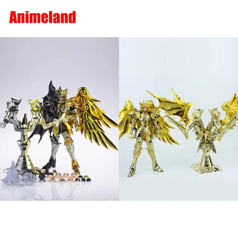 Great Toys/GT Saint Seiya Myth Cloth EX Zwillinge/Gemini Saga Kanon Mit Totem/Objekt/Object SOG/Soul of God Goldener/Gold Ritter des Tierkreises Action Figur Modell Auf Lager