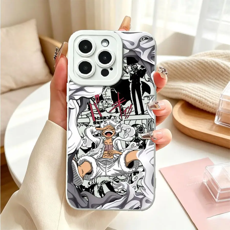 Case for Apple iPhone 17 Pro Max 13 Air 16 12 Plus 14 11 15 Pro TPU Phone Cover O-One Piece Luffy 5 Gear view 6