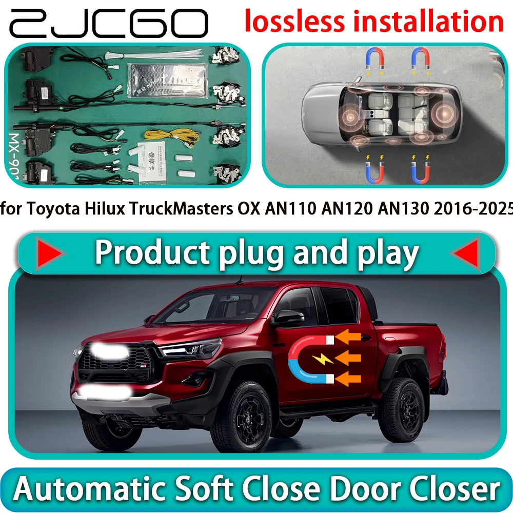 

for Toyota Avanza Veloz Transmover Daihatsu Xenia Perodua Alza Soft Close Door Kit Power Latch Door Catch Soft Closing Assist