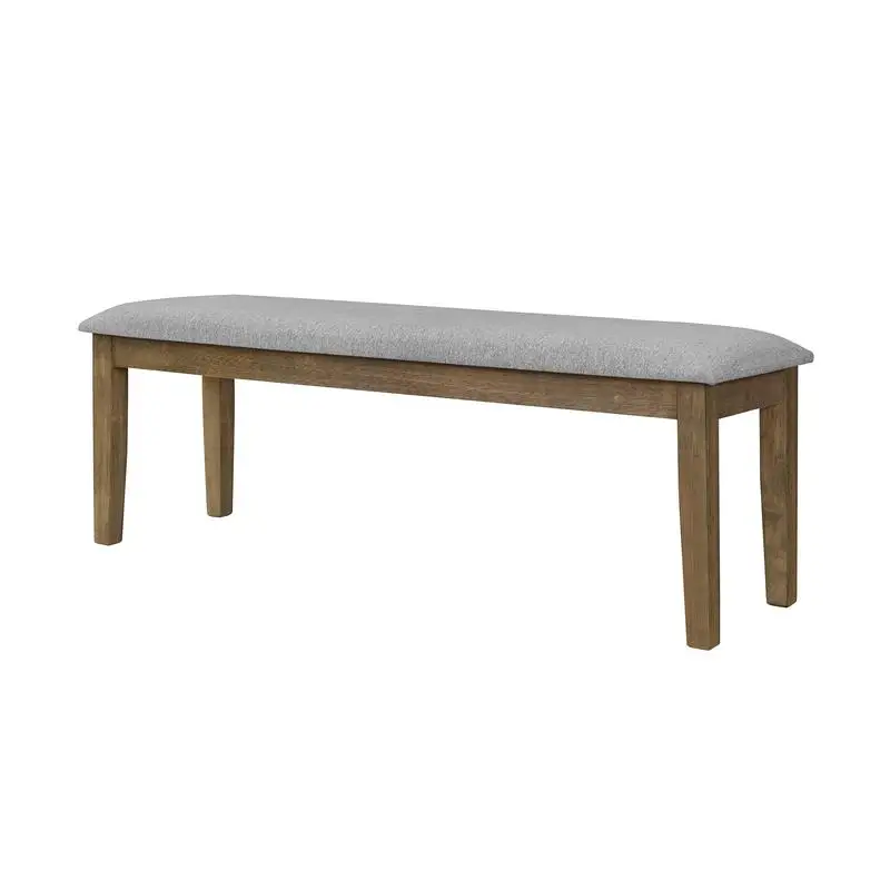 Grey Dining Bench - Stylish and Modern Seating for Kitchen or Dining Room, Perfect for Family Meals and Gatherings