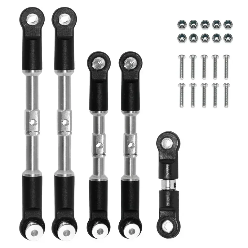 5pcs Steel Turnbuckles Camber Links Toe Links Set Linkage for Arrma 1/7 Infraction Limitless Felony 1/8 Typhon Upgrade Parts