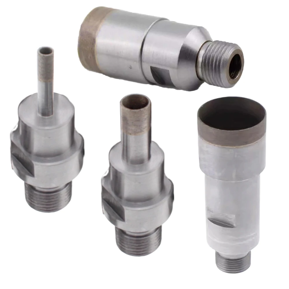Punta da trapano per nucleo rivestita in smeriglio con filettatura M20 da 6-32 mm Punta da trapano per vetro integrale Taglierina per piastrelle in legno di pietra