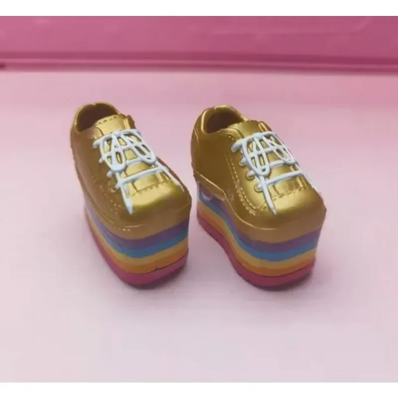 LX751 muñeca de tacón alto, zapatos planos, regalos, accesorios para tus muñecas escolares Rainbbow