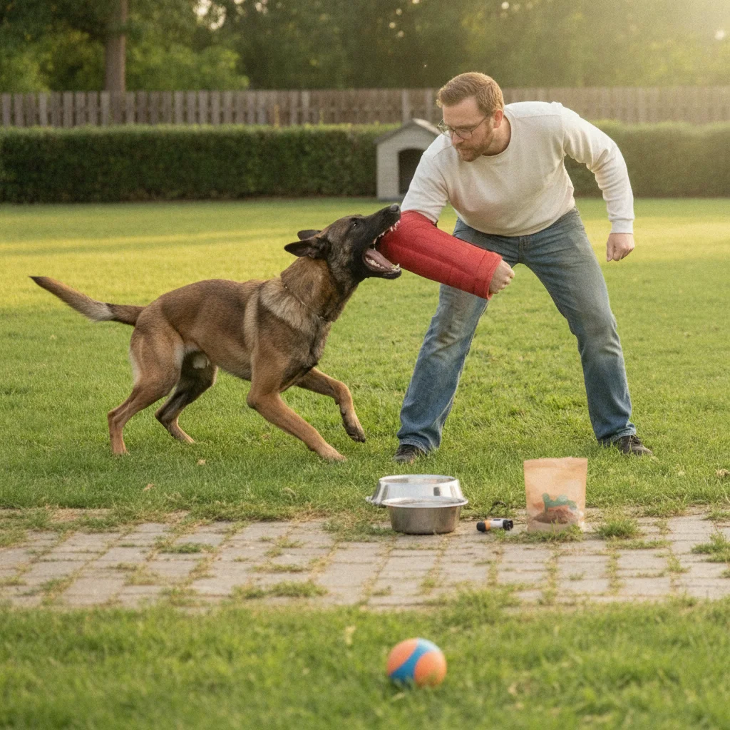 Dog Training Bite Sleeve Long-Lasting Bite Sleeve with Lace-up Closure Adjustable Easy to Use for Handlers