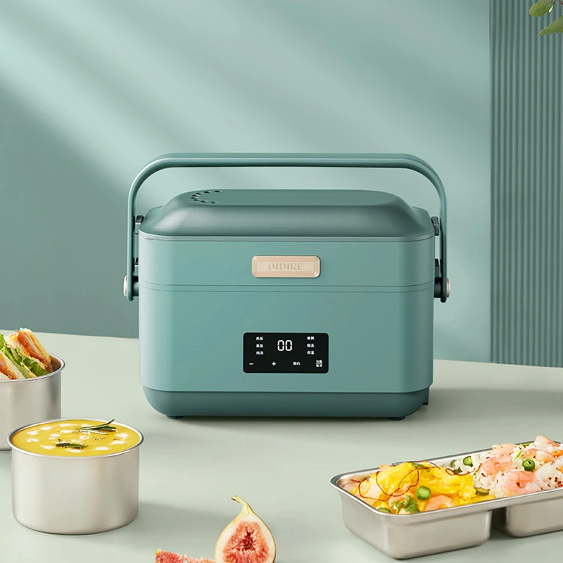 1.4L Portable Electric Lunch Box Multifunction Electric Rice Cooker Fast Heated Food Container Travel Lunch box With Egg Steamer