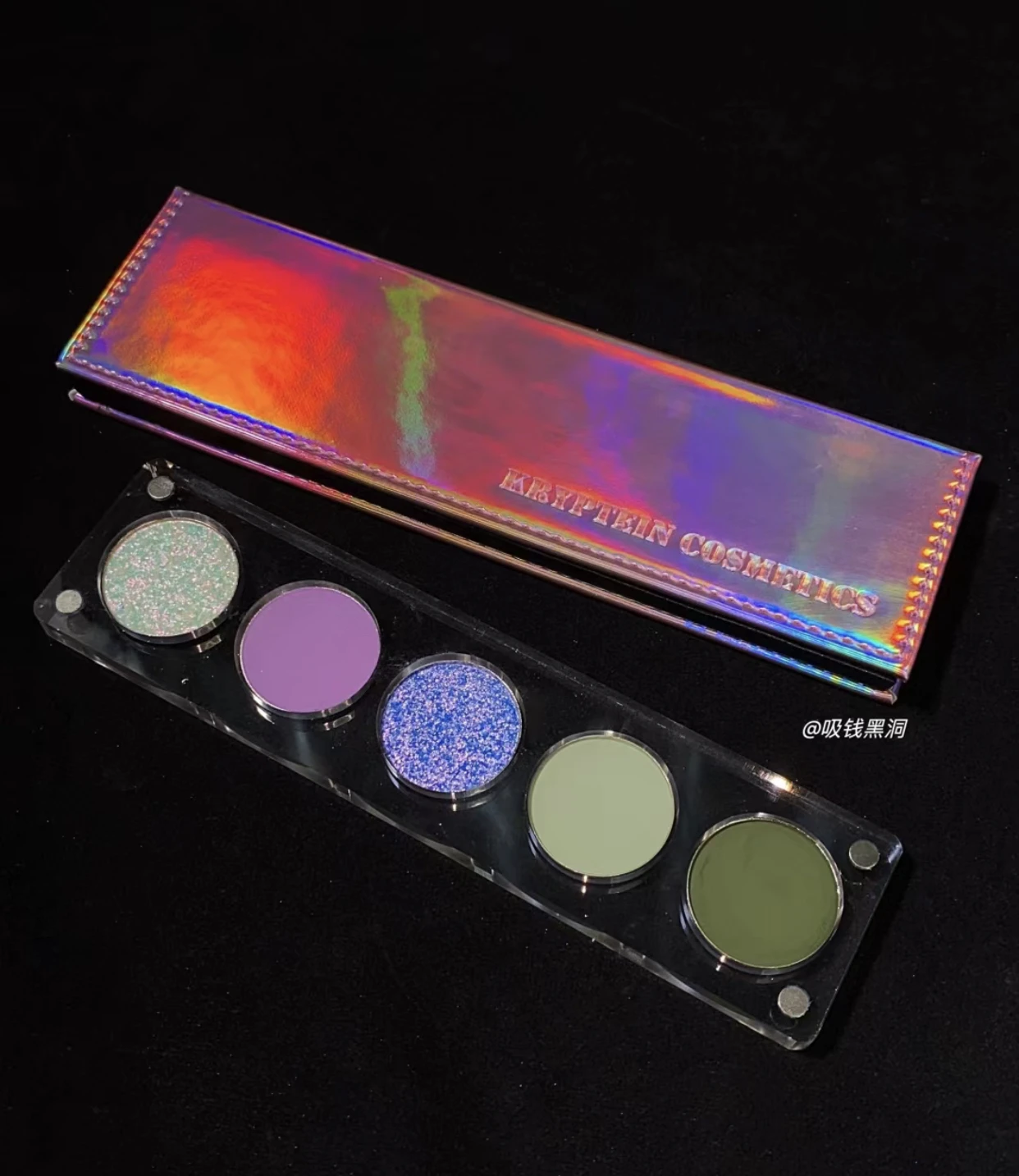 

KRYPTEIN COSMETICS 5 Colors Smokey Matte Glitter Eyeshadow Palette Green Purple Eye Pigment Palett Shimmer Eye Shadow Makeup