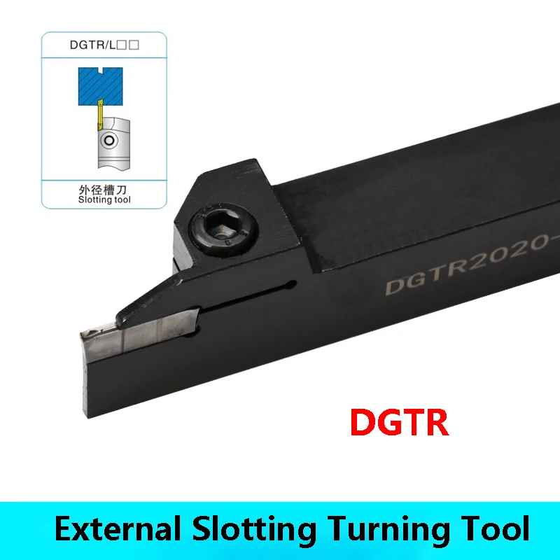 LIHAOPING DGTR1616 DGTR2020 DGTR2525 2T18 3T20 DGTR CNC Lathe Cutting External Slotting Groove Turning Tool Holder DGTR2020-3T20