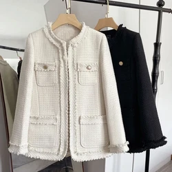Loose Cardigan Tassel Coat Female Spring and Autumn Korean Casual Joker Coat Temperament Loose Round Neck Long Sleeve Jackets