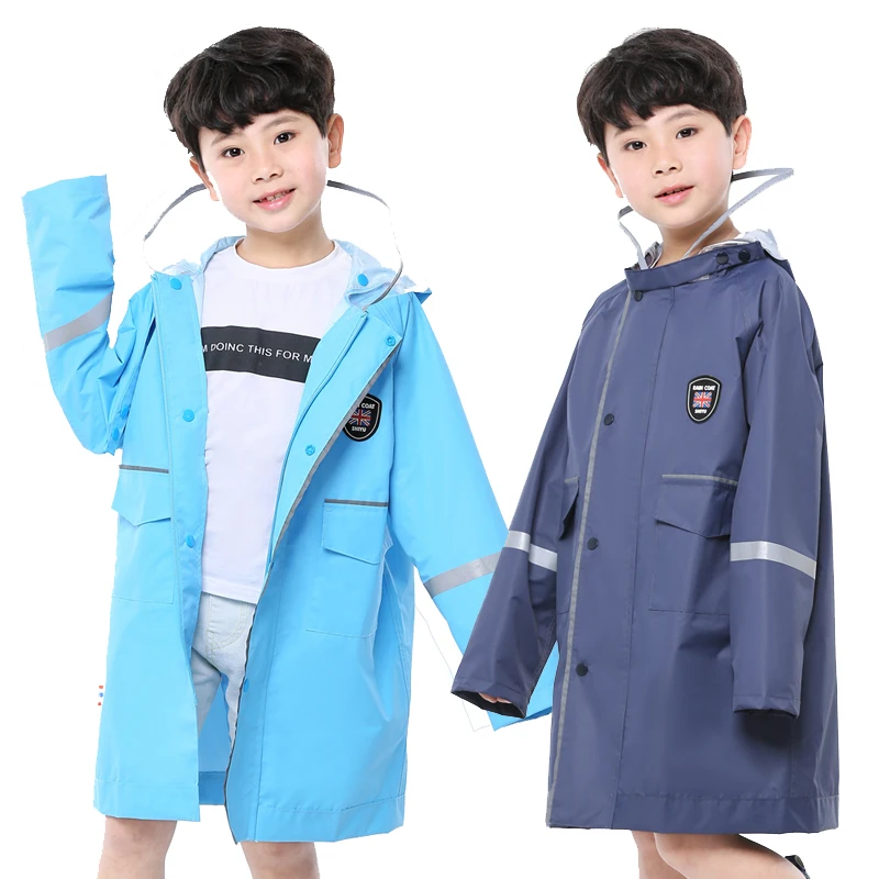 

School backpack kids rain coat rainstorm proof